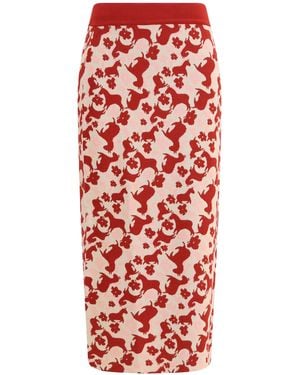 Weekend by Maxmara Midi Pencil Skirt - Red