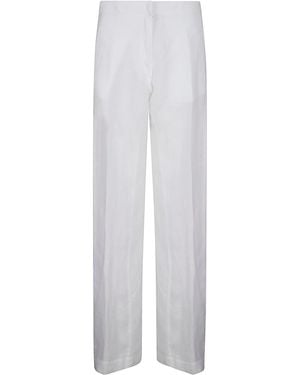 Stefano Mortari Wide Linen Pants - White