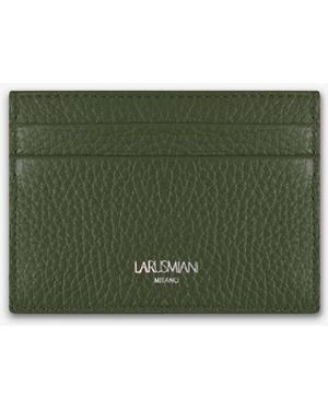 Larusmiani Horizontal Card Holder St.Moritz Credit And Business - Green