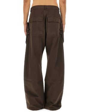 Rick Owens Cargo Trousers Cotton Trousers - Brown