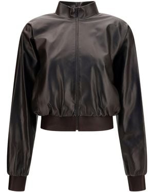 Gucci Soft Nappa Bomber Jacket Lamb Ovis Aries - Black