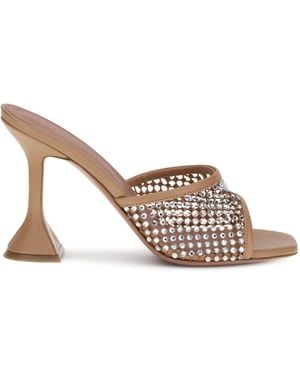 AMINA MUADDI Lupita Crystal Sandals - Multicolour