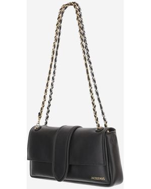 Jacquemus Shoulder Bag Chaine Leather - Black