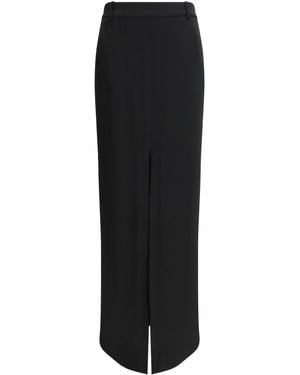 Tom Ford Tailored Crepe Envers Satin Skirt - Black