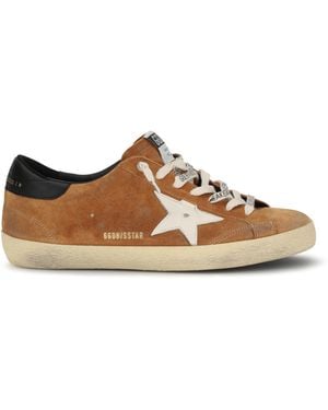 Golden Goose Super Star Trainers Light/Cream - Brown