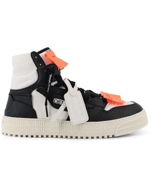 Off-White c/o Virgil Abloh 3.0 Court High-Top Leather Trainers - White