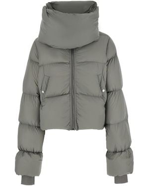Rick Owens Down Puffer Jacket Tech Fabric - Grey