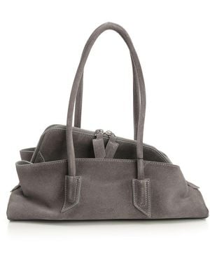 The Attico La Passeggiata Small Top Handle Bag - Grey