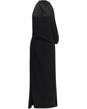 Sportmax Long Dolmen Dress - Black