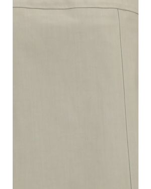Rier Bonded Cotton Skirt Fog Wr - Natural