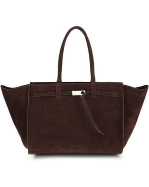 Benedetta Bruzziches Mame Weekend Shoulder Bag Calf Leather Bos Taurus - Brown