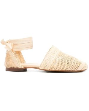 Castañer Flat Sandals - Natural