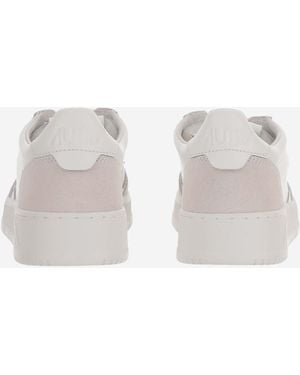 Autry Sneakers Medalist Low Leather And Suede Rubber Sneakers - White