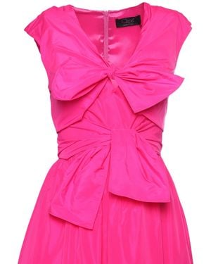 Clips Dress With Bows Midi - Pink