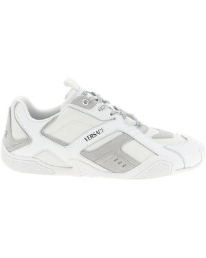Versace "Galaxia" Leather Trainer - White