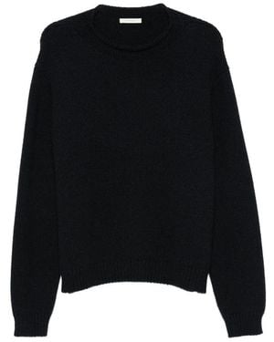 The Row Cashmere Crew Neck Sweater - Black