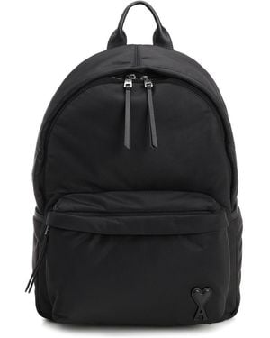 Ami Paris Ami Marcel Backpack - Black