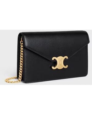 Celine Wallet On Chain Margo - Black