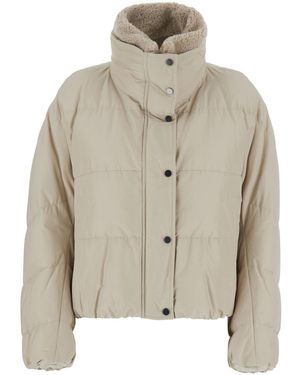 Brunello Cucinelli Puffer Jacket Cotton - Gray