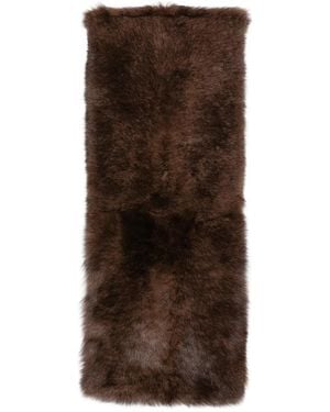 FURLING BY GIANI Shearling Scarf Fur Scarfs - Brown