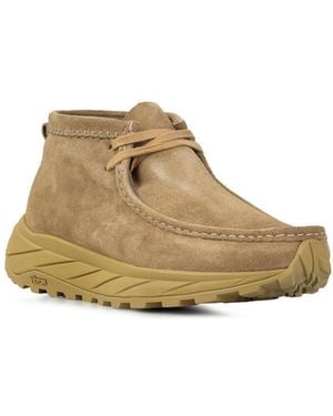 Clarks Wallabee Eden Desert Boots Shoes - Natural