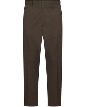 D 40 Taupe Stretch Wool Blend Cooper T1.7 Trousers - Grey