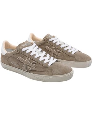 Premiata Trainers Suede Leather/Rubber Sole - Grey
