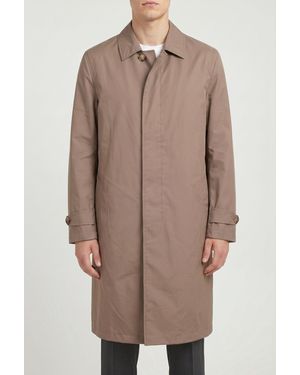 Brunello Cucinelli Taupe Tailored Trench Coat - Brown