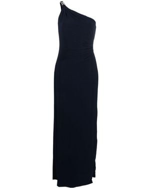 Ralph Lauren Belina One Shoulder Evening Dress - Blue