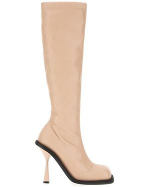 ANDREADAMO Skin Leather Boots - White