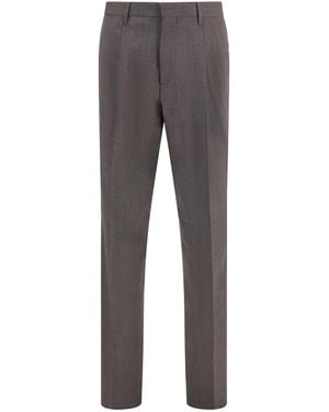 Lardini Tailored Viscose Trousers - Grey