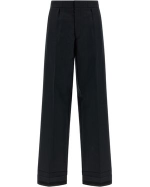 Maison Margiela Herringbone Trousers - Blue