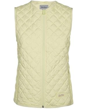 Max Mara Quilted Vest - Yellow