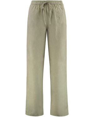 120% Lino Linen Trousers - Green