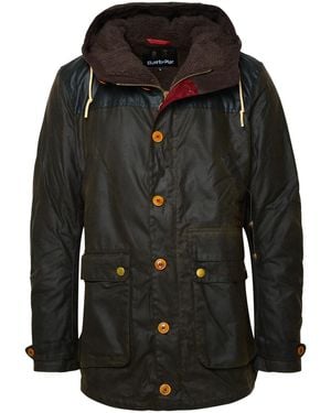 Barbour Game Dark Cotton Parka - Black