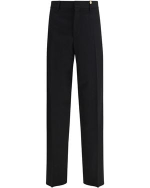 Versace Formal Wool Pants - Black