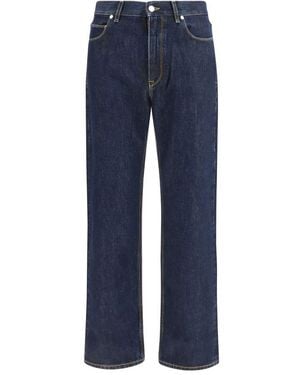 Fendi Blue Cotton Straight