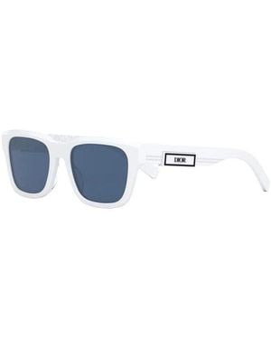 Dior Sunglasses Square Full Rim, Glossy Frame And Mirror Lens B23S1I55H7 - Green