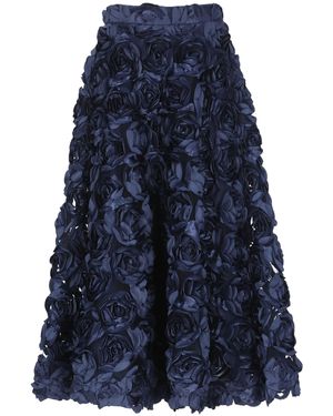 スカート Rotate Birger Christensen Floral Maxi Skirt Flower Maxi Skirt Light Blue - ROTATE Birger Christensen