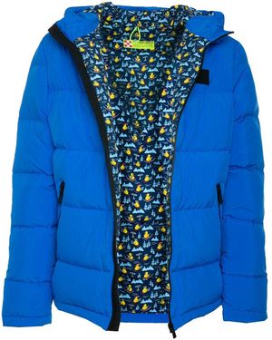 Mc2sb Bluette Hooded Down Padded Jacket Ducky Print Lining
