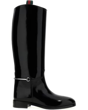 Gucci Morsetto Slim Boots - Black