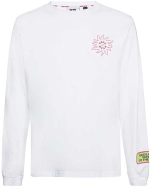 Gcds Long Sleeve Cotton T-Shirt - White