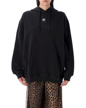adidas Originals Essential Oversized Fleece Hoodie - Black