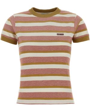 Prada Embroidered Cotton T-Shirt - Multicolour