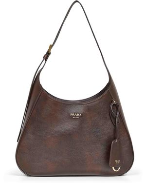 Prada Cocoa Prada Boogie Medium Shoulder Bag - Brown