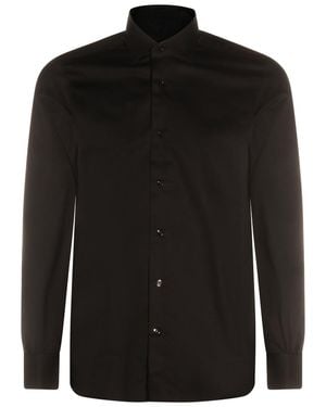 Mazzarelli Shirts _100 Co - Black