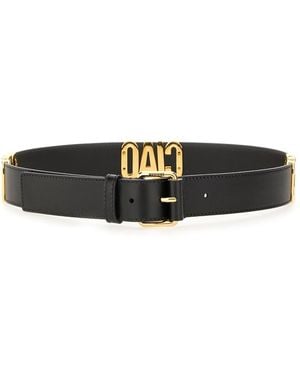 Moschino Hello Belt Leather - Black
