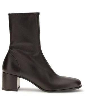 Prada Lamb Ovis Aries Ankle Boots - Black