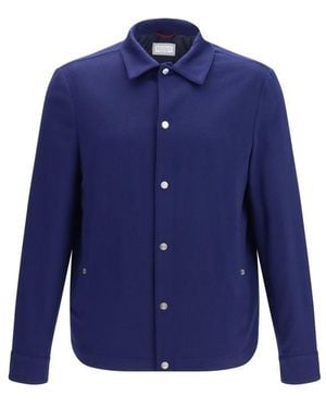 Brunello Cucinelli Cashmere Full-Length Jacket Clothing - Blue