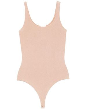 Wolford Solid Scoop Neck Top - Pink